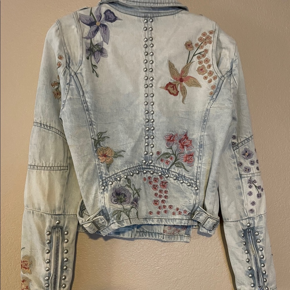 BLANCKNYC EMBROIDERY MOTO JACKET - Picture 3 of 5